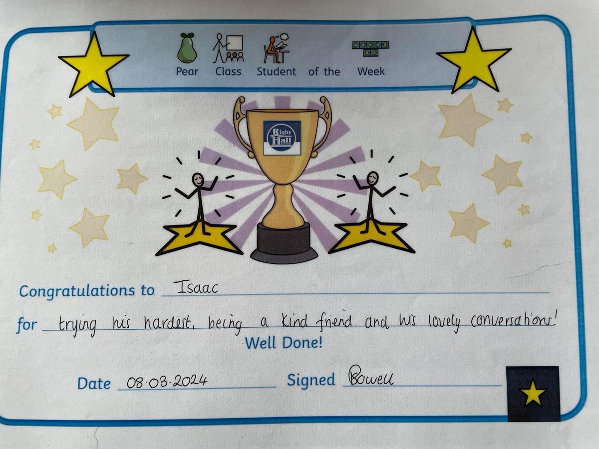 FriendsofIsaac's tweet photo. Isaac has come home today with not just one, but FOUR certificates! 🌟🌟🌟🌟

We are all so very proud of him, especially for being a being a kind friend, but we aren’t quite sure how he managed the ‘Tidy Bedroom Award’ 🤣🤣🤣

#TeamIsaac #friendsofisaacs #awards https://t.co/xqhRLdbG9T