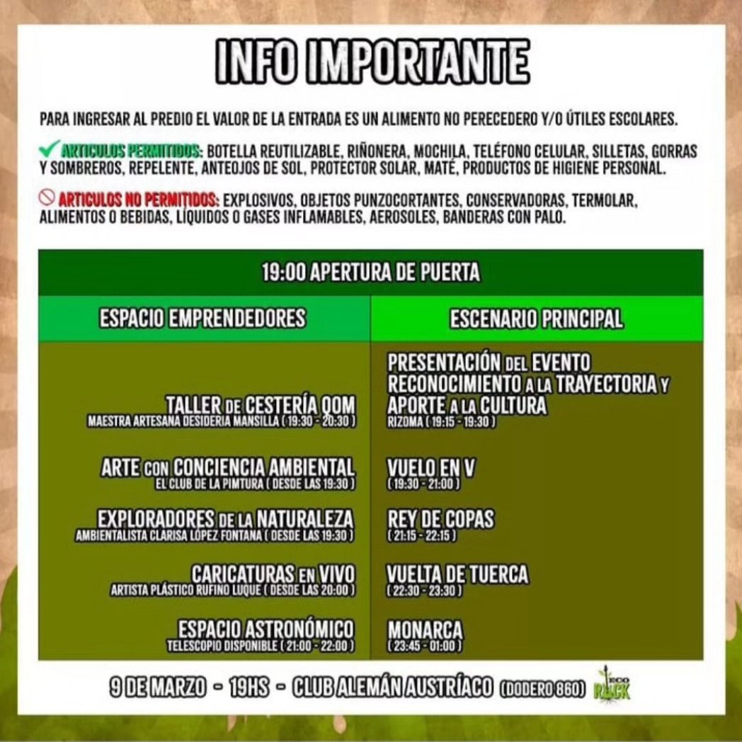 cervezaelperro's tweet photo. Hoy llevamos nuestras birras al Primer Festival de Rock con Conciencia Ambiental del NEA en el Club Austríaco Alemán. Desde temprano con una hermosa feria vamos a compartir birras, música, comida, arte y ciencia 😍🍺🐶
Desde las 19 en Dodero 860, Resistencia
#ecorock https://t.co/FGj12Q9x5d