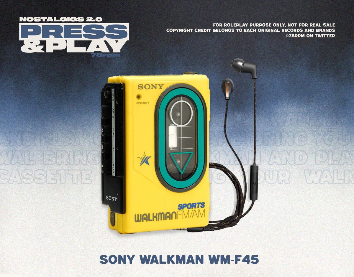 the78box's tweet photo. ㅤ

⠀⠀ 🎶

⠀⠀ Package contains Press &amp; Play set:
⠀⠀ 9. Sony Walkman WM F-45

ㅤ https://t.co/ftg2m9Kd9b