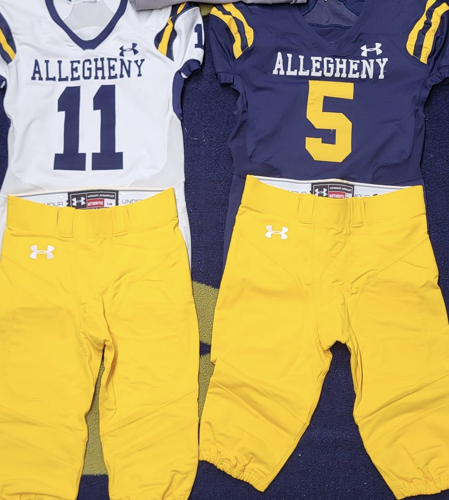 Coach_Layer's tweet image. New gear is coming in &amp;amp; @AlleghenyFB is adding a new pant color to the rotation….we are Blue and GOLD after all!!

#GoGators🐊