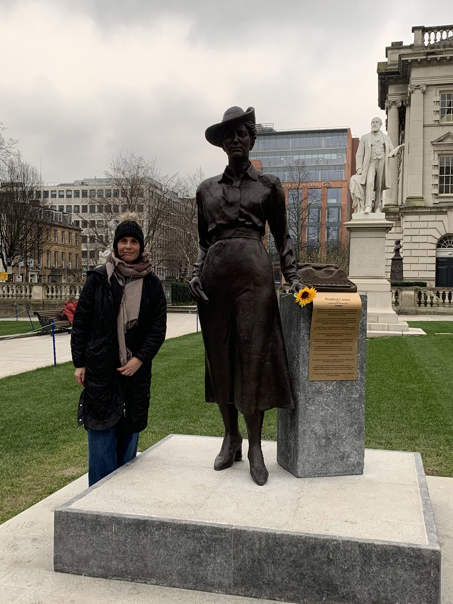 Got to see these two great women too while at #IWD rally in Belfast #MaryAnnMcCracken #WinifredCarney