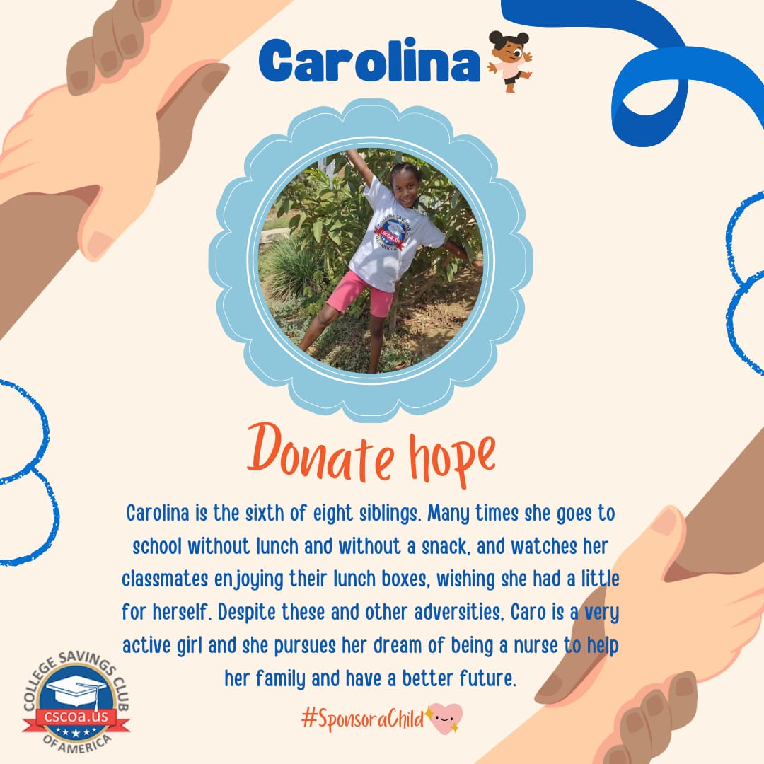 college_savings's tweet photo. Funds raised on behalf of Carolina will be used for her ongoing and future education &amp; career training and preparatory expenses Donate Today :) https://t.co/wwOqLFqD1m
#sponsorachild #Donatetoday #education #donateschoolsupplies #children #smile #nonprofitorganization #help https://t.co/XbyPSqchpk