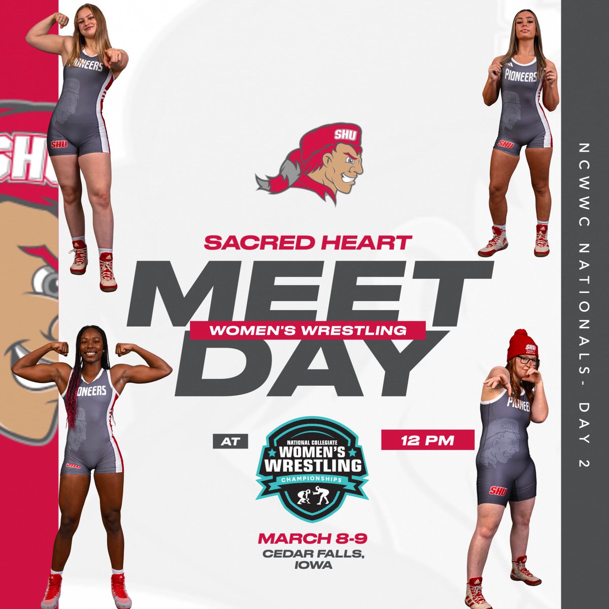 Sacred Heart Women’s Wrestling (@sacredheartwom1) on Twitter photo Time to leave it on the mat 💪🤼♀️
Day ✌️of the NCWWC Championship kicks off at 12PM!!
📺: <a href="/FloWrestling/">FloWrestling</a>
📈: tinyurl.com/2dp93k7r
#WeAreSHU Time to leave it on the mat 💪🤼♀️
Day ✌️of the NCWWC Championship kicks off at 12PM!!
📺: <a href="/FloWrestling/">FloWrestling</a>
📈: tinyurl.com/2dp93k7r
#WeAreSHU