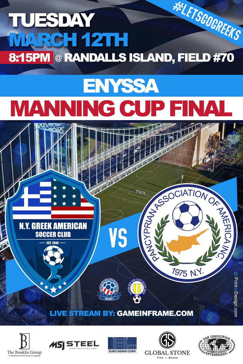 <a href="/ENYSSASoccer/">ENYSSA</a> <a href="/USASARegion1/">USASA Region I</a> @EPSLsoccer <a href="/CosmoLeague/">Cosmopolitan Soccer League</a> <a href="/LISFLSoccer/">LISFL</a>