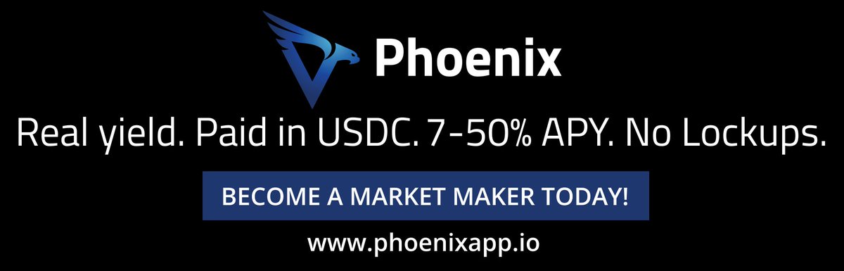 - Earn a passive yield on your USDC 7-50% APY  ! 
- Claim and withdraw earned fees every week 
- Withdraw deposited funds at any time (no lockups)  

-> Register and start earning today ! phoenix.spectre.exchange/#/join/Jay 

#PassiveIncome #USDC #yieldfarming #marketmaking #yield