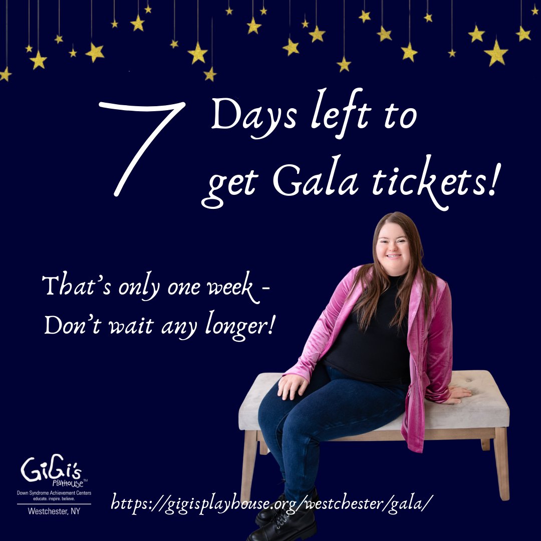 Only 1 week left to purchase Gala tickets - Don't miss out, purchase them today!
one.bidpal.net/westchestergal…
#westchesterny #ihaveavoice #gala #gigisplayhouse