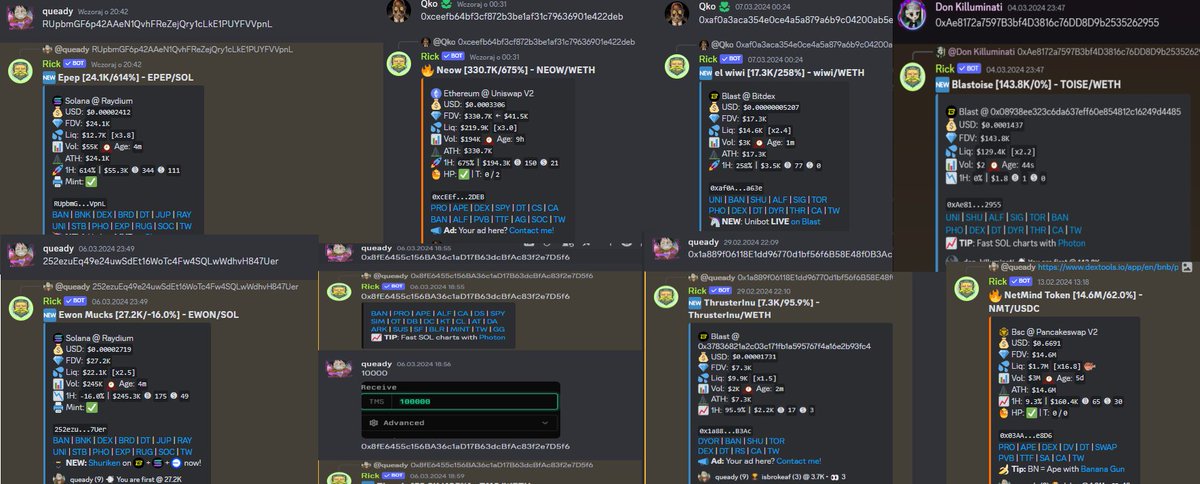 NewHitters's tweet photo. New Hitters are back in action🧑‍🍳
EPEP 24 K ---> 19 M
EWON 27 K ---> 2 M
NEOW 330 K ---> 4.5 M
TMS Easy snipe before launch ---> 500 K
El Wiwi 17 K ---> 1.6 M
Thruster Inu 7 K ---> 2 M
Blastoise 143 K ---> 13.2 M
NMT 0.6 USD ---> 15 USD https://t.co/dLZXXHRsuY