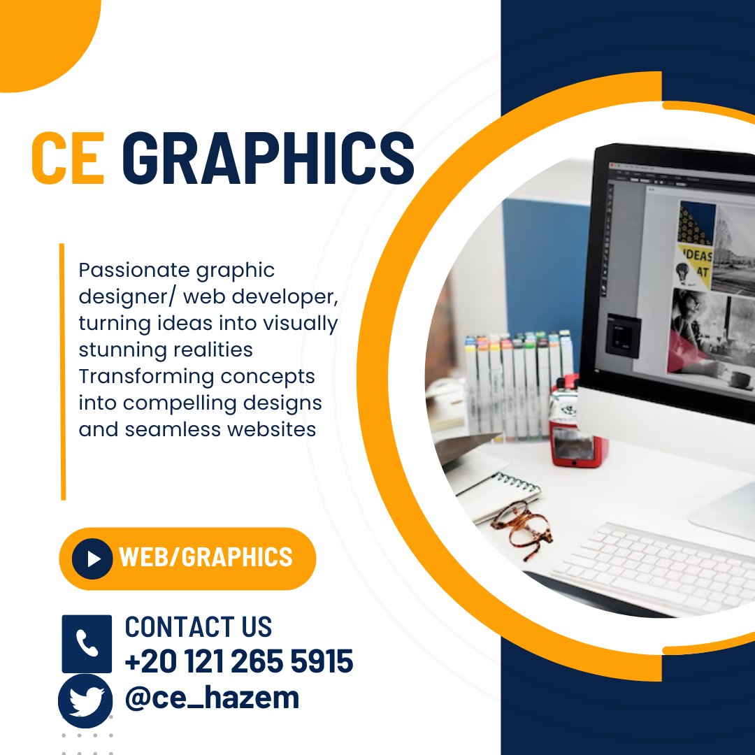ce_Hazem's tweet image. موقع شركتك بطيء
مفيش زيارات
مش بيظهر في أول صفحة على جوجل
مش عارف تبيع على النت
محتاج بوسترات تنزلهم على صفحتك على فيسبوك
بتدور على عملا جداد
من خلال الواتساب أو الرسايل على تويتر
#webdesign #webdevelop #graphics #facebook #SEO #Google #ecommerce #تجارة_إلكترونية #رمضان_كريم