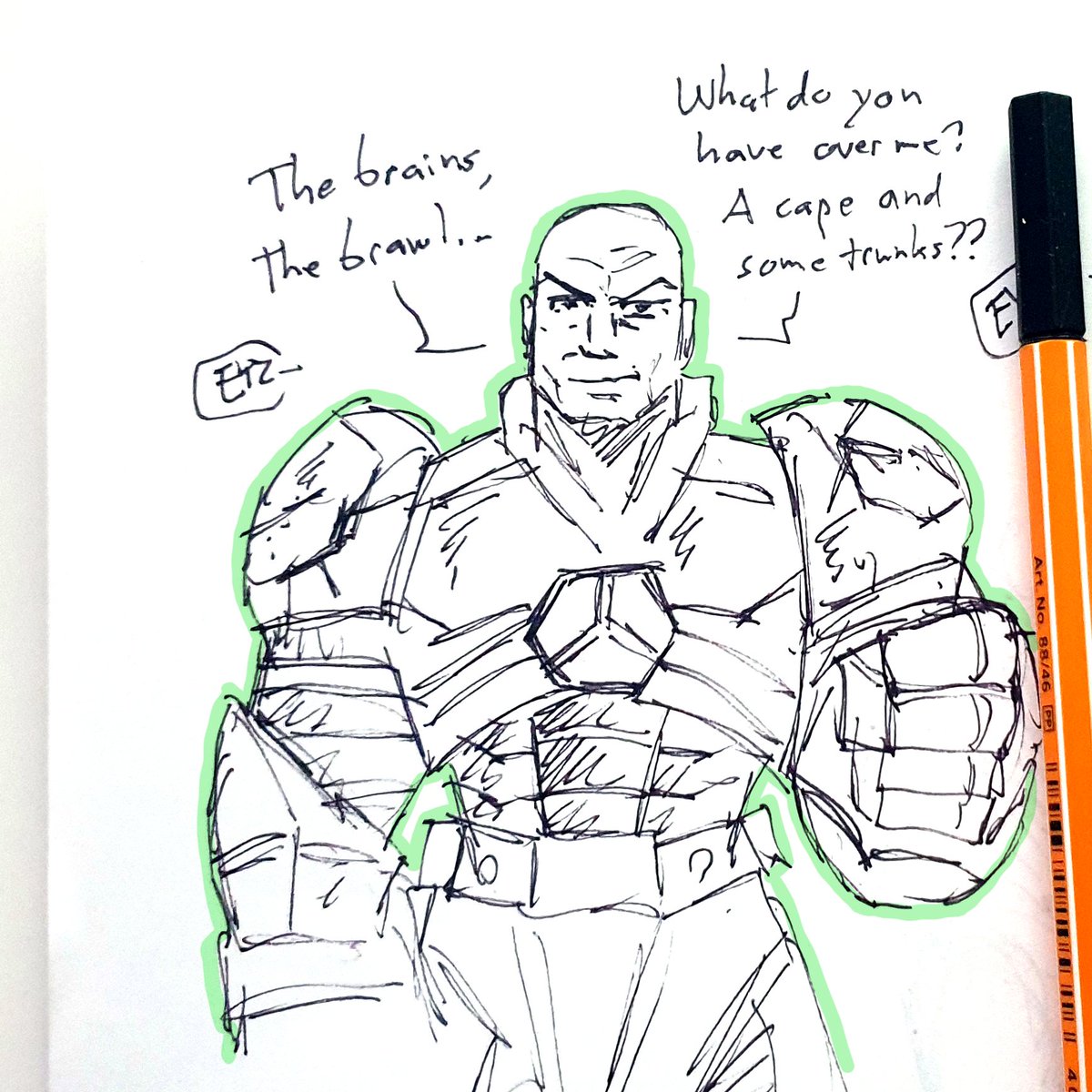 Eyzmaster's tweet photo. 3/3 more daily sketches
Enjoy!
#Eyz #myart #DSC #DailySketch #SilverBanshee #siobhanmcdougal #LexLuthor #LexCorp #themanofsteel #Superman #actioncomics #dc #dccomics #comics https://t.co/9pA9nWx6Tu