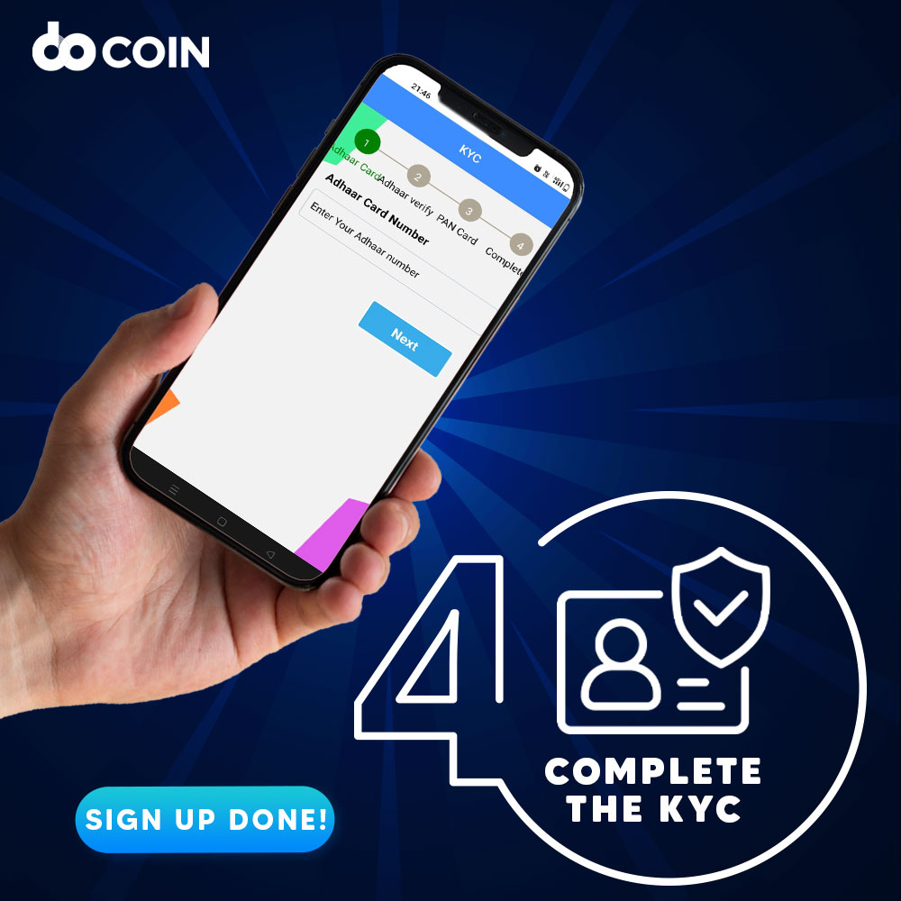 Docoinofficial's tweet image. Voila! In just 3 simple steps, you're all set to explore the features of the Do Coin Wallet App! 

#EasySignup #DoCoin