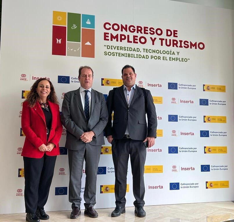 ✈️ @Fundacion_ONCE defiende un #turismo inteligente en el que la sostenibilidad y la #accesibilidad se hacen imprescindibles como conclusión del #CongresoEmpleoYTurismo: '#Diversidad, #tecnología y #sostenibilidad por el #empleo'. hubs.ly/Q02nvQ3S0