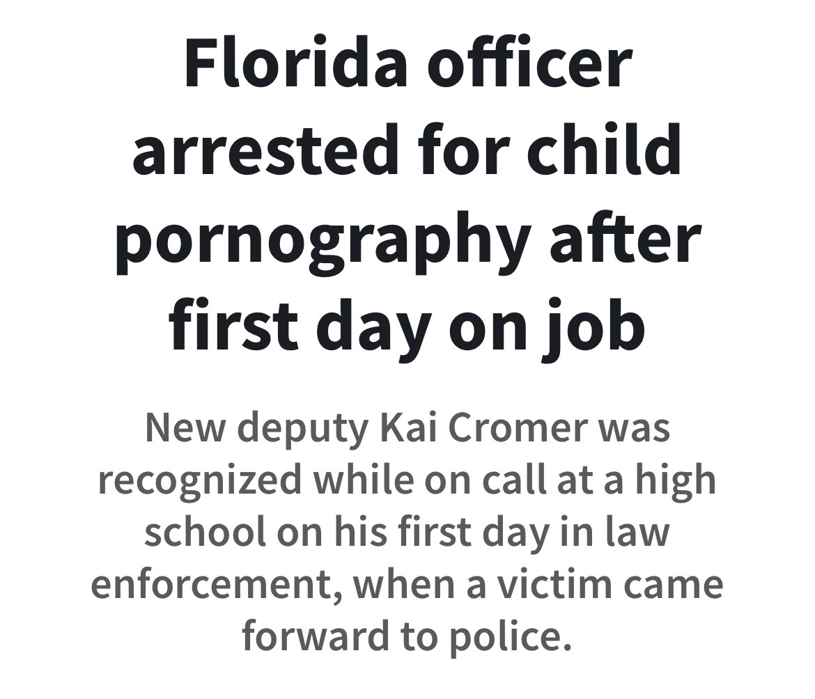 davenewworld_2's tweet photo. Why do so many sexual predators in the US become cops and why won't the national media ever show any outrage about it? https://t.co/mN2wOP5DUr