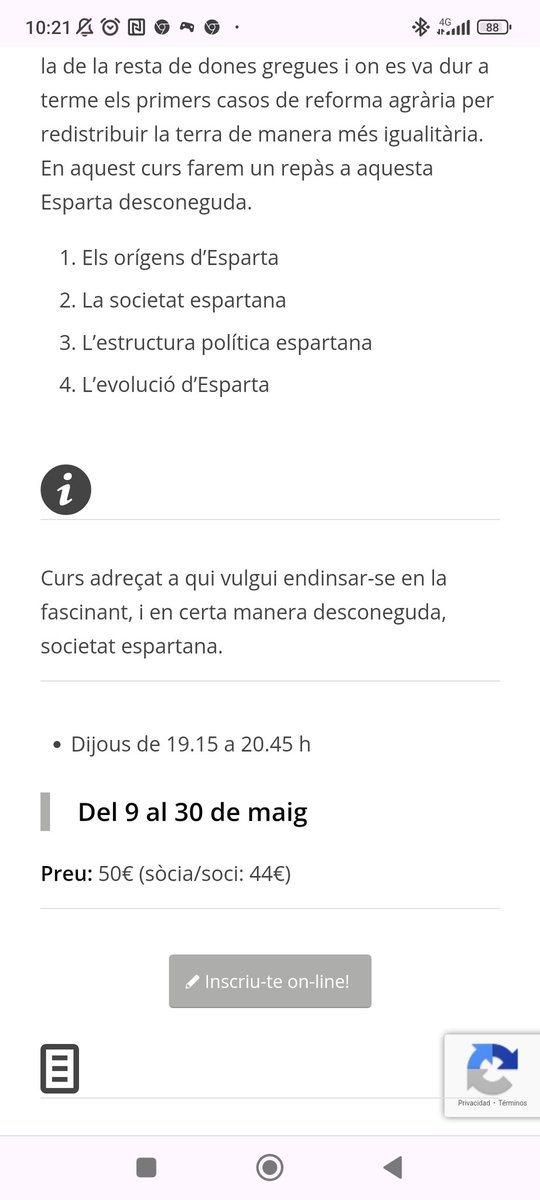 Francesc Carol (@francesccarol) on Twitter photo "Esparta, molt més que 300", el meu nou curs a l'Ateneu de Sant Cugat . Una societat falsament mitificada que amaga autèntiques sorpreses en l'àmbit del feminisme, les estructures polítiques i la distribució de la riquesa. Un curs destinat a trencar mites. Us animeu? "Esparta, molt més que 300", el meu nou curs a l'Ateneu de Sant Cugat . Una societat falsament mitificada que amaga autèntiques sorpreses en l'àmbit del feminisme, les estructures polítiques i la distribució de la riquesa. Un curs destinat a trencar mites. Us animeu?