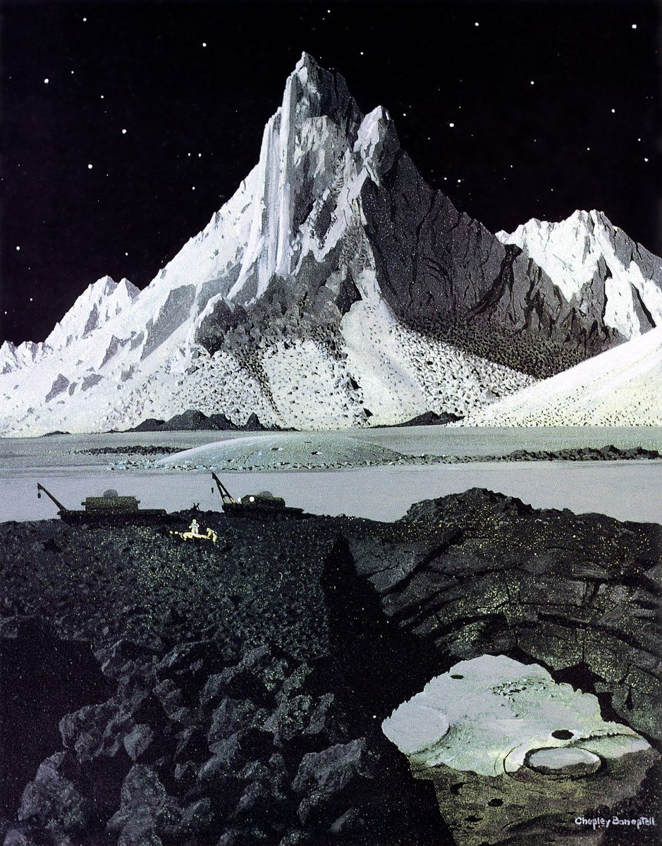 HumanoidHistory's tweet photo. Space art by Chesley Bonestell. https://t.co/LnhK3WdxPP