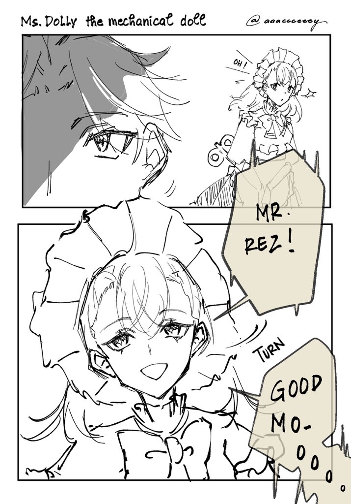 aaaccceeey's tweet photo. Dolly the Mechanical Doll ✨
#comic #rkgk #rakugaki #oc #aceyoc #らくがき https://t.co/f3CtKaOSZ3