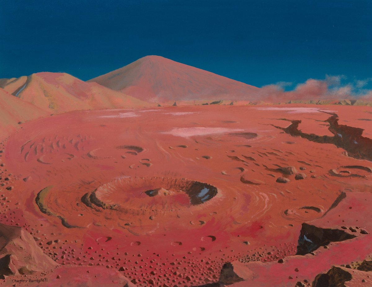 HumanoidHistory's tweet photo. Space art by Chesley Bonestell. https://t.co/LnhK3WdxPP