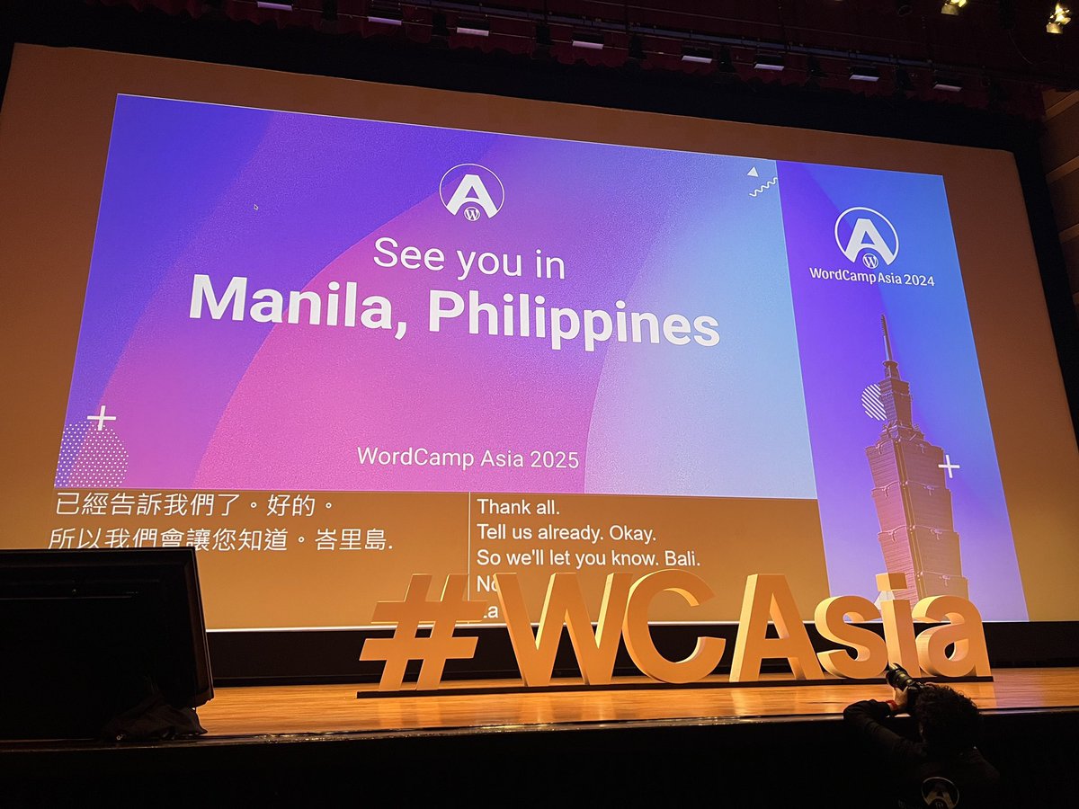 bluehost's tweet photo. Philippines it is!! 🇵🇭 The next @wordcampasia is happening in Manila and we can't wait to see you again!

#BluehostAtWCAsia #WordCampAsia2024 #WCAsia https://t.co/hFO2lYsWJd