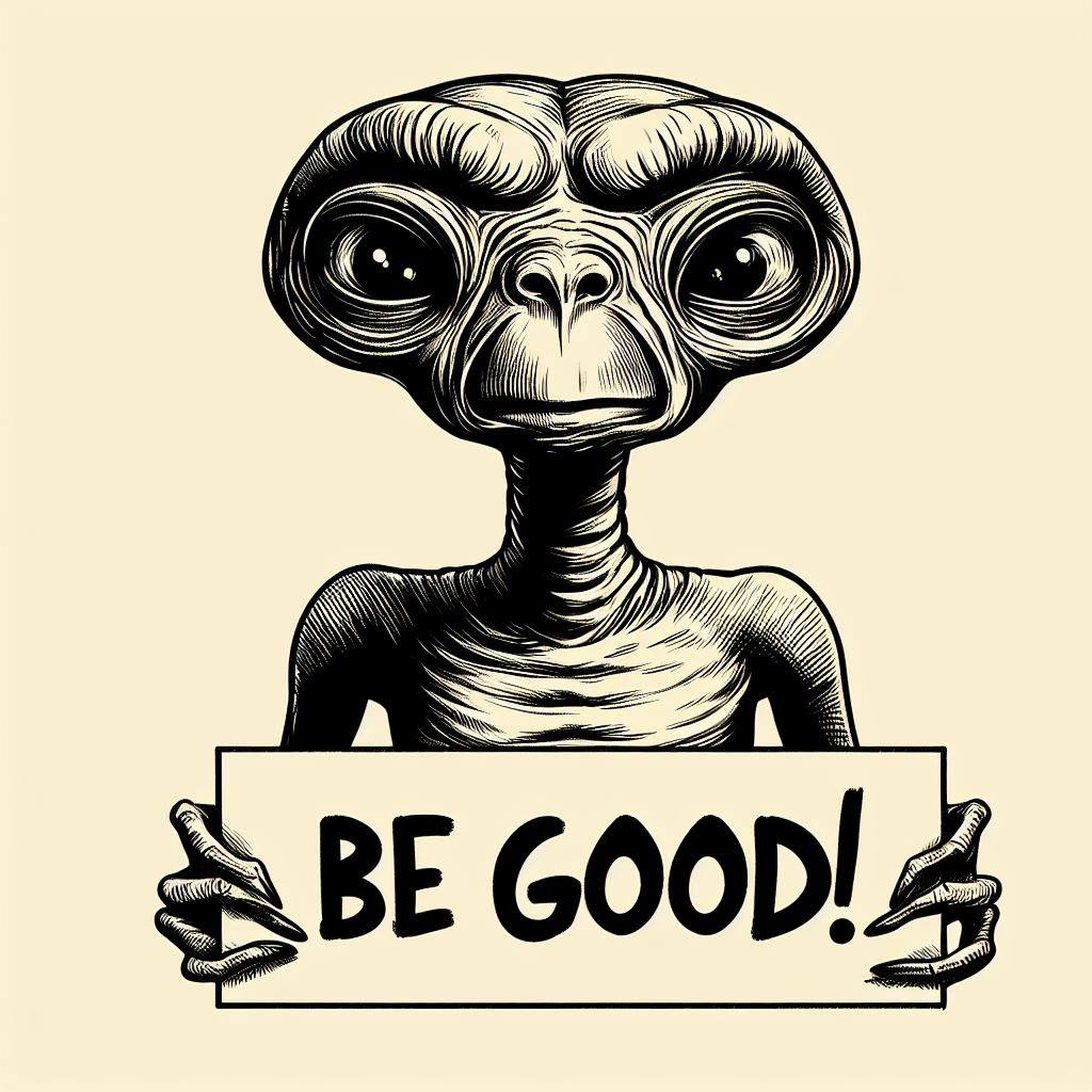 Don’t let the government fool you. 

Aliens are real.

Act human. 

$ET