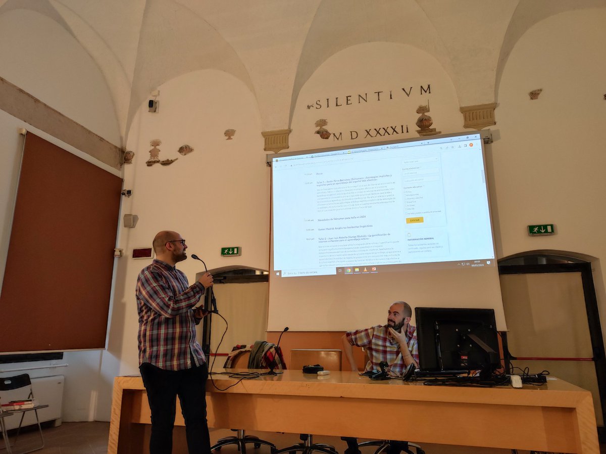 anapanouoc's tweet photo. Ya estamos en el I Encuentro #ProfELE en #Bolonia 🇮🇹 organizado por @Edinumen y Università di Bologna, hablando de intercomprensión, aprendizaje efectivo, inteligencia artificial y mucho más... en ELE! https://t.co/YSdqeroexe