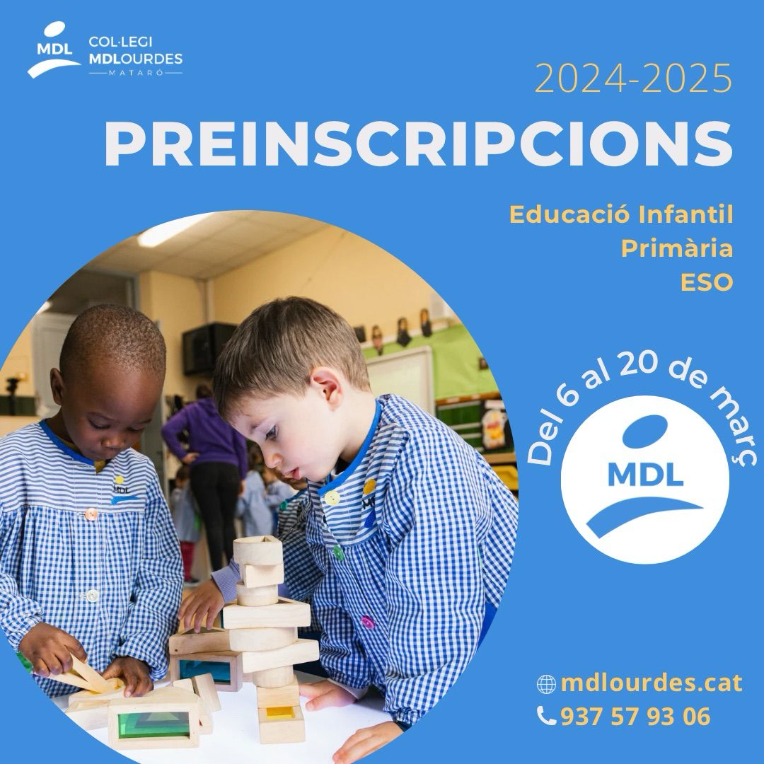 mdlmataro's tweet photo. PREINSCRIPCIONS CURS 2024-2025. https://t.co/aqYmSmxkuT