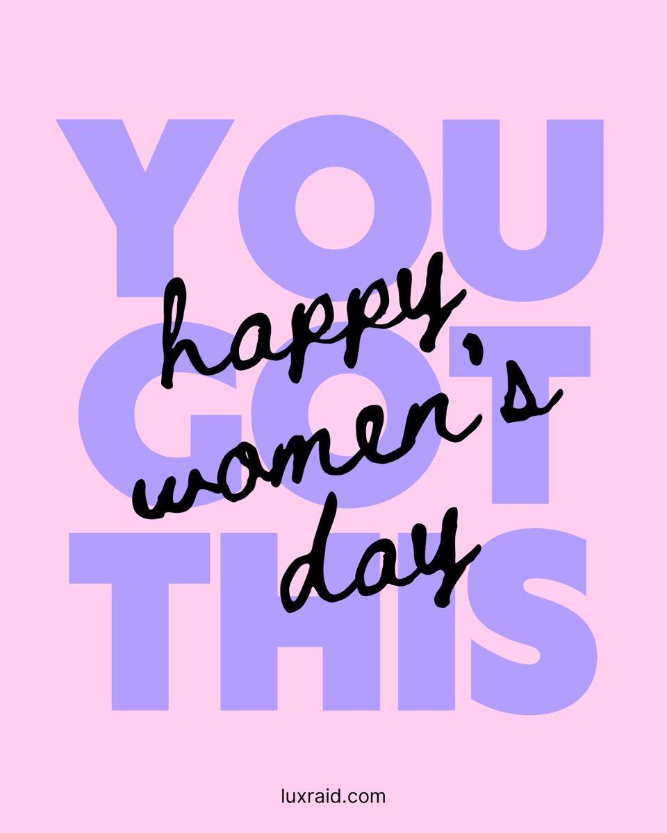 LuxraidWears's tweet photo. 🌟 Happy International Women's Day! 🌟

Today, we celebrate the strength, resilience, and beauty of women everywhere. At Luxraid, we believe in empowering women to feel confident and stylish every day. https://t.co/MPPRiAzDmO