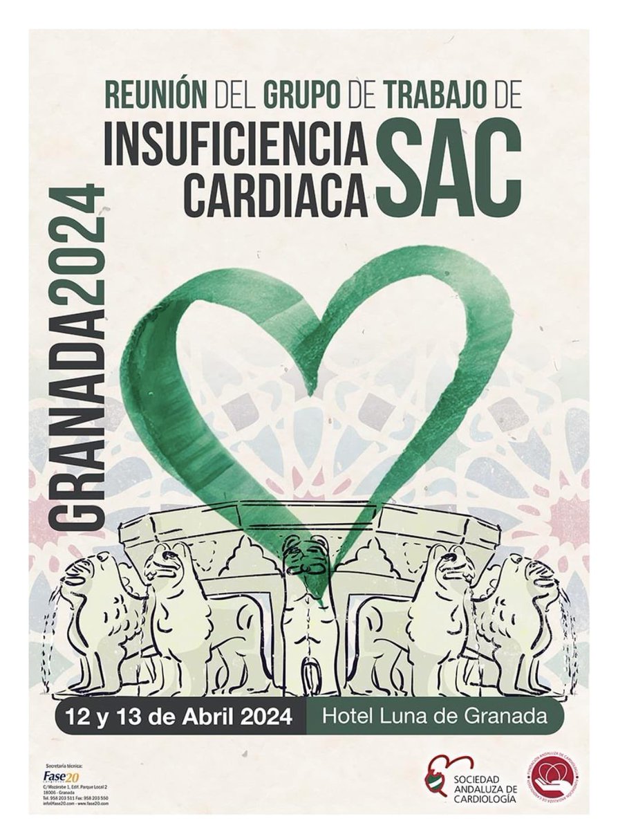 ⚠️ Reunión del Grupo de Trabajo de IC de la @SACardiologia‼️ 📅 12 y 13 de Abril 📍Granada ‼️No te lo pierdas: te esperamos‼️ @SilviaLopez_HVN @FranBermudz @MesaLola @crusmansilla @DrDoblas @SBallesterosP @areciomayoral @Sorayamutro @alejandroipc2 reuniongrupoicsac.com