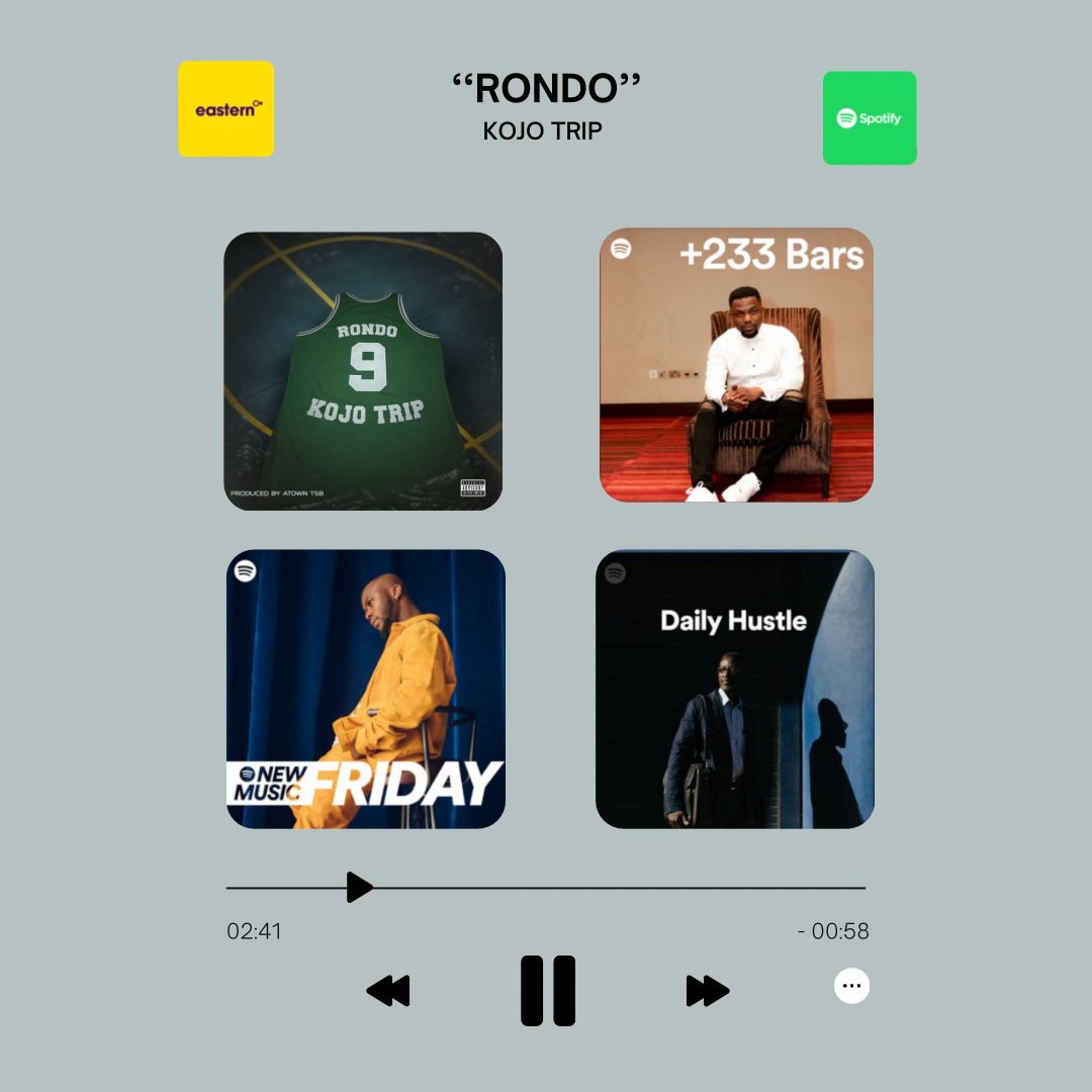 MyEasternChild's tweet photo. “When I make it ….”
S/o to @Spotify @SpotifyAfrica
Keep streaming “RONDO” by @KOJOTRIP
https://t.co/ugp2tzu85U
🟨#easternchilddistro https://t.co/mqDFtPjiVl