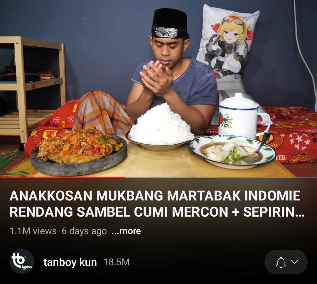 Di YT tadi liat video tanboy kun, kaget cuy ada dakimakura Kaela 😂
tanboy kun 🤝 pemaloe