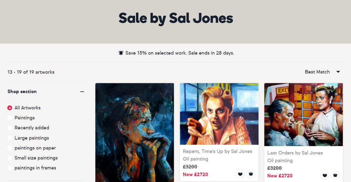 senojlas's tweet photo. Artworks on sale @artfinder for March in studio move sale. Check them out via the link: https://t.co/ESldn35UVf 
#artforsale #paintings #originalart #studiomove #onsale #limitedtime #londonart https://t.co/UY8uTO2a3E