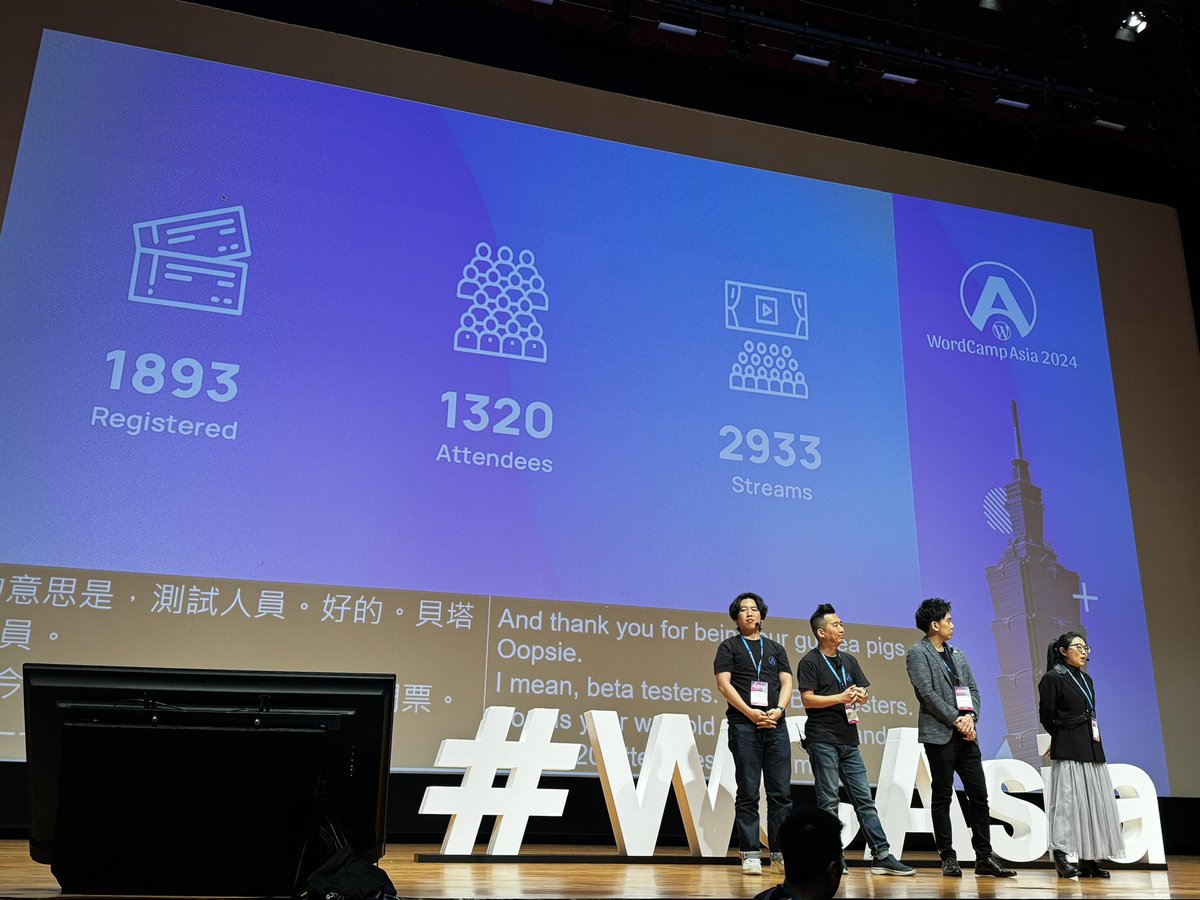 It’s a wrap #WCAsia 
Job well done 2024 leads <a href="/Kenshino/">Jon Ang</a> <a href="/andysawck/">Andy Saw</a> <a href="/huanyee_chuang/">Huanyi Chuang</a> <a href="/YuliYang_Ching/">Yuli Yang</a>