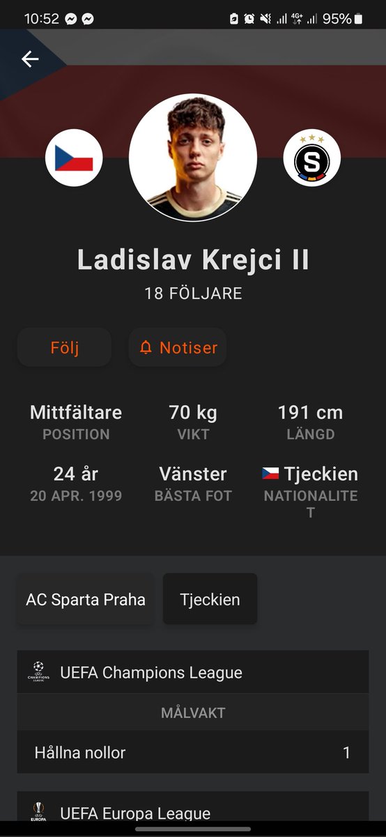AdamRooth's tweet photo. Fotbollsvärldens bästa namn finns i Sparta Prag https://t.co/g3RJxPOzTo