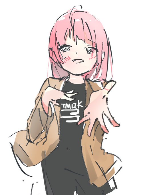 「open jacket pink hair」 illustration images(Latest)