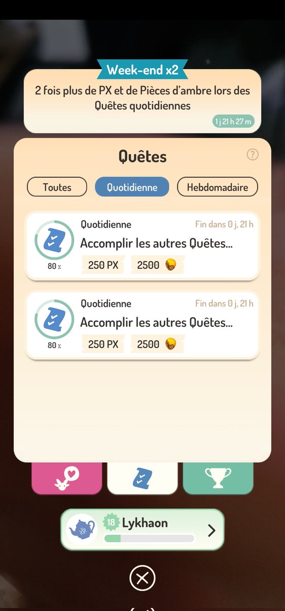 FollowTheRedCa1's tweet image. Hi @NianticHelp ! Thus game is rallye cool but some bugs  makes me sad :(
Like this one (two same quest and cant be resolved...) Thx for the help :)