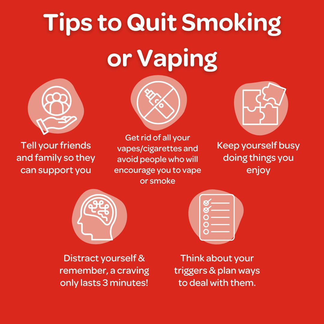 🚭 Make March the month you quit smoking or vaping! #NoSmokingMonth There  are many benefits to quitting smoking or vaping. It can help you feel  healthier, fitter and save you money
