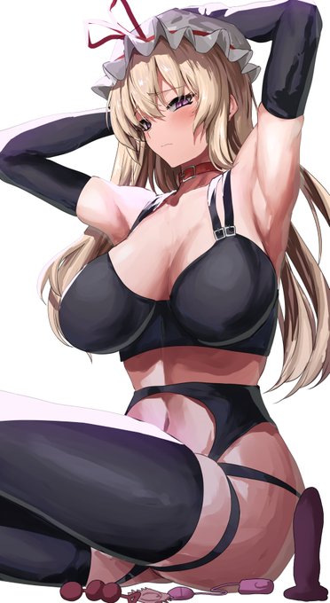 スケベ衣装でお世話してくれる八雲紫 