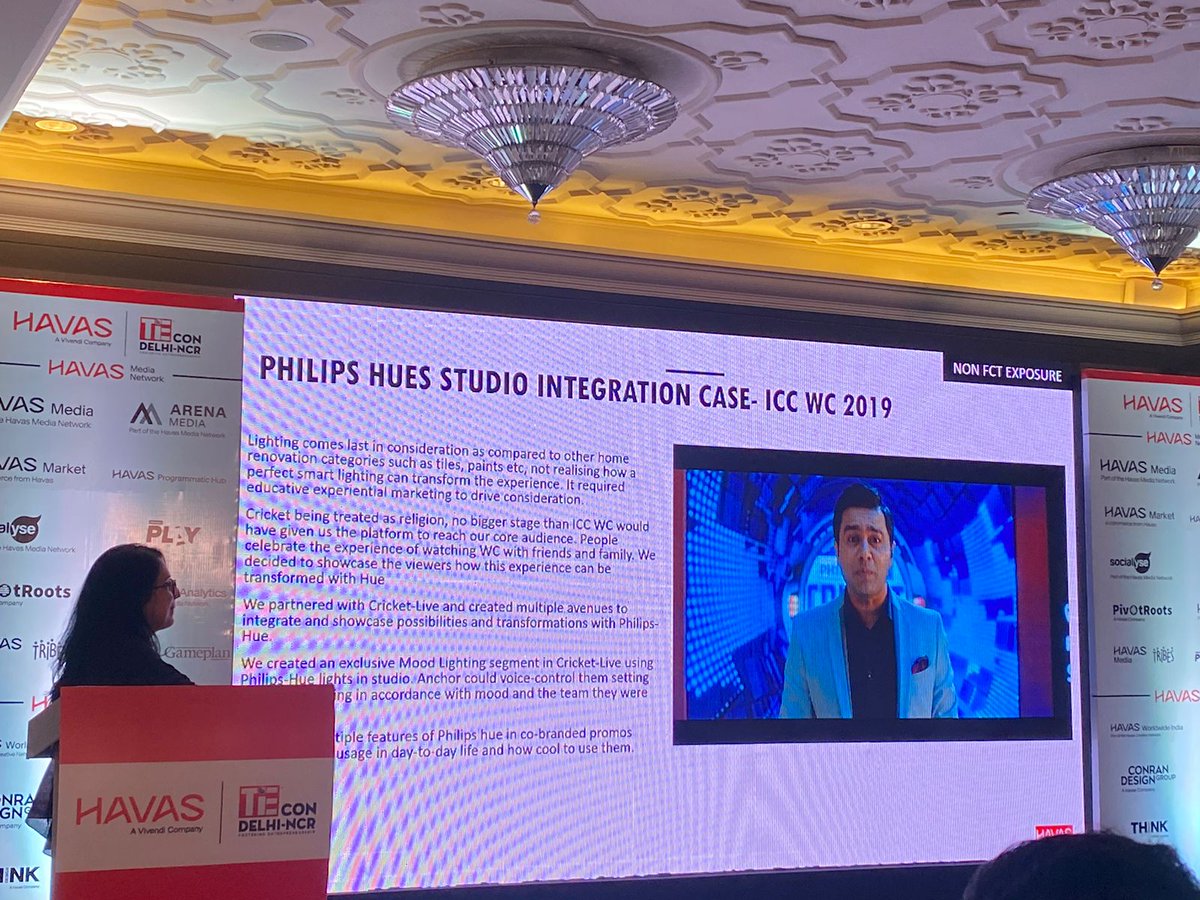 TiEDelhi's tweet photo. An insightful session by Roopali Sharma on "Relevance of TV for Startups" at #TiEconDelhi 2024 
She delved into a case study of Philips, showcasing how they effectively leveraged TV networks for advertising.
@Roopali_AS @HavasMediaIN https://t.co/2agqOcw5vj