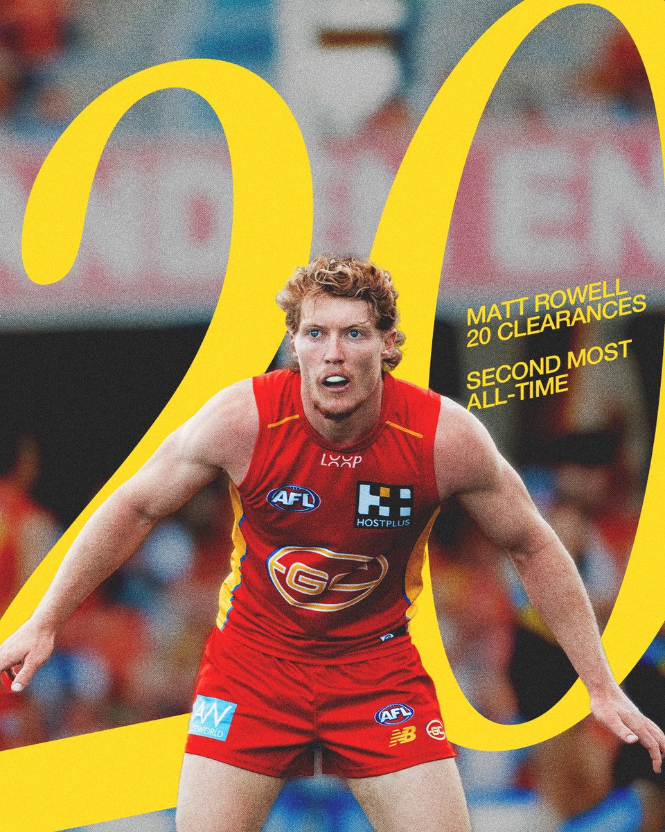 GoldCoastSUNS's tweet image. The MOST clearances since 1998 🤯🐂

#AFLSUNSTigers