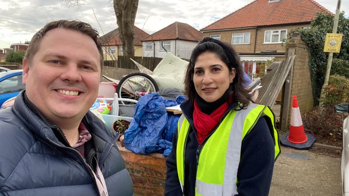 AKatWatford's tweet photo. Leggatts community skips are a success this morning. Thanks to Asma Suleman and Richard Smith for helping out.
All funded by @WatfordCouncil Leggatts councillor's locality grant
#GreatSpringClean https://t.co/BEZxRWJ3cM