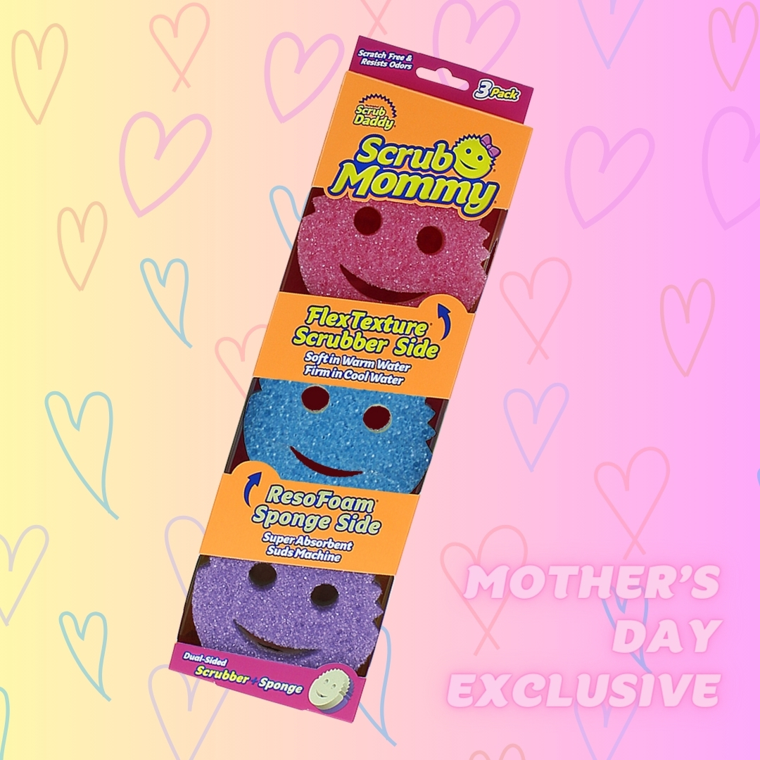 Give mum the gift of a sparkling clean kitchen 🧼✨this Mother's Day with our exclusive limited-time Scrub Mommy trio pack! 🩷💜💙 Because who says cleaning can't be fun? 🤩

#scrubdaddy #scrubmommy #mothersday #cleaning