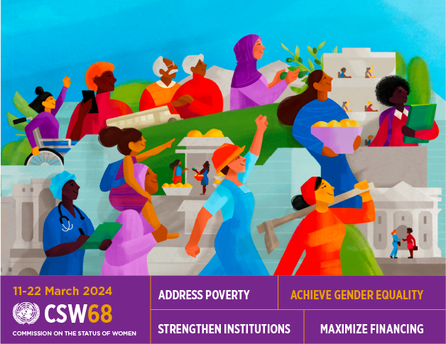 📅 Join #CSW68 on 11-22 March! @UN_CSW is a global meeting of governments, civil society, youth, private sector, and the UN. This year it will address how to end poverty, #InvestInWomen, and accelerate progress on #GenderEquality and women's empowerment. unwo.men/1qmu50QP0yG