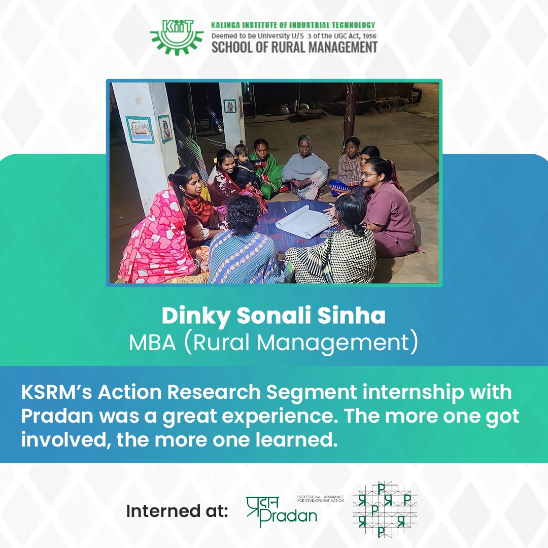 Tales from the Internship Diaries of KSRM! Let us hear from Dinky Sonali Sinha, our MBA student, who shares her internship experience with us. #ksrmbbsr #RuralManagement #AgriBusinessManagement #internshipprogram #kiitmba #topmbacollges #bhubaneswar #odisha