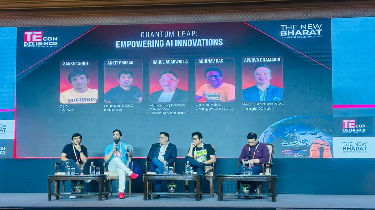 TiEDelhi's tweet photo. Panel Discussion - Quantum Leap: Empowering AI Innovations at #TiEconDelhi 2024
Key Highlights:
- It's not just about fancy algorithms; it's making operations smoother, decisions smarter, and sparking innovation in all kinds of sectors. https://t.co/5CXOOXzbbj