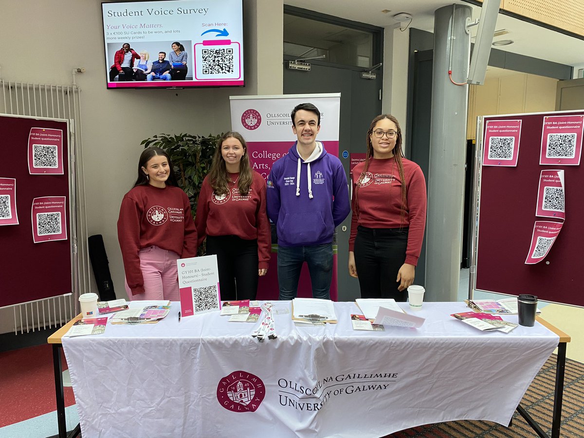 galwayCASSCS's tweet image. Meet us in the Arts Millennium Building at #OpenDay - talk to our current students and tell us why you’re considering our #Arts programmes!

#UniversityofGalway #ForYouForTomorrow