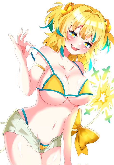 #ボンバーガール

寒い!早く夏になれー!ってことで
水着ぱいにゃん再掲です🍍 