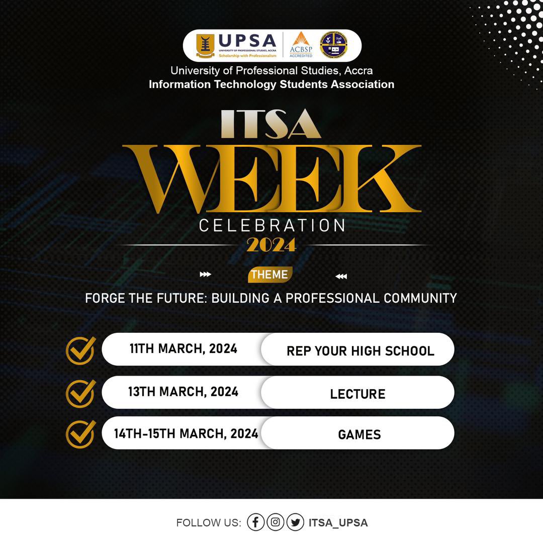 ItsaUpsa's tweet photo. Everything is in place for our upcoming ITSA Week Celebration, and numerous thrilling activities are on the horizon 🥳

Don’t miss out… ‼️ https://t.co/hlJaNU2gTR