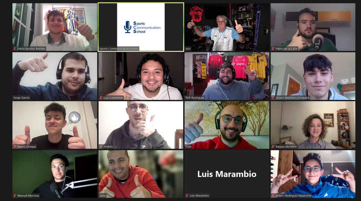 pablobenitezb's tweet photo. 🔙 Ayer, clases con @sirolopez y @senen98 en el curso de Periodismo Deportivo en Twitch de @scschool_es. https://t.co/HpLnIPwKqN