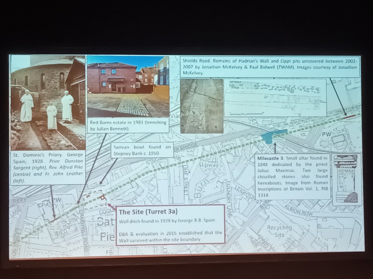 wallcurator's tweet photo. Looking forward to a great day of papers at todays Hadrian's Wall Archaeology Forum. First off is @mountain_kt from @PCAarchaeology telling us about their exciting work at Turret 3a in the Ouseburn https://t.co/IntAgECMd8