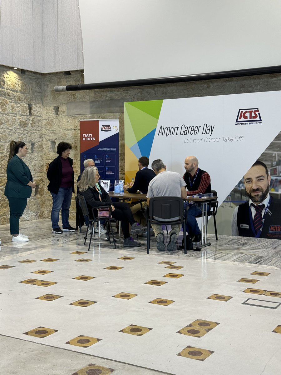 Join us today at the Airport Career Day and let your career take off. Happening at Attikon Multicultural space until 5pm.x Meet representatives from Hermes Airports, Cyprus Airports F&B, Swissport Cyprus, Goldair Handling and ICTS Cyprus. #AirportCareer #CareerDay