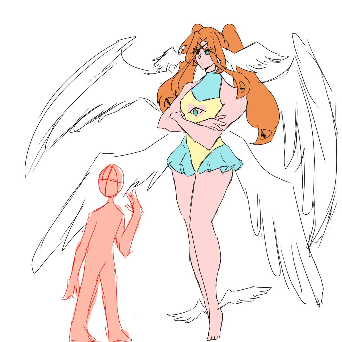 wafwolf1's tweet photo. Meet Zephine! She's 8 ft tall angel https://t.co/HC4kKwfOWJ