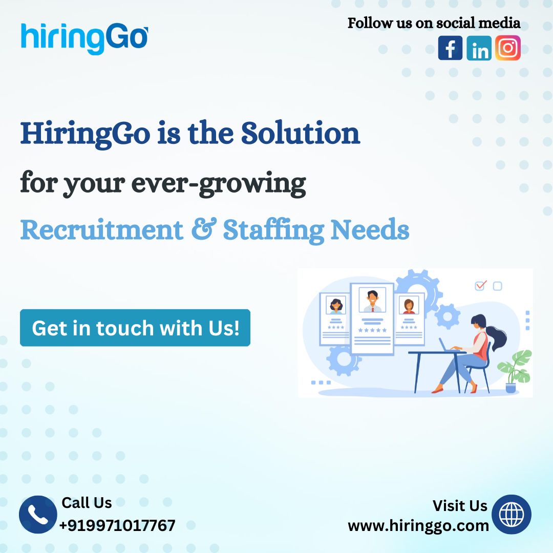 HiringGo's tweet image. Say goodbye to endless hiring headaches! 🌟 HiringGo is the ultimate solution for all your recruitment and staffing needs.  
#HiringGo #Recruitment #Staffingservices #Efficiency #Success
hiringgo.com
hello@hiringgo.com
+91-9971017767